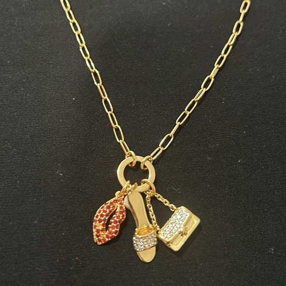 Kate Spade Lipstick, high heels and a bag Pendant Necklace - Picture 8 of 9